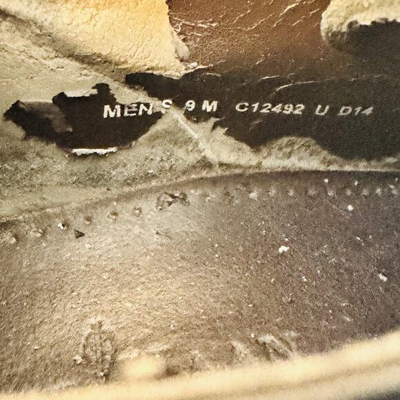 Cole Haan Shoes Men 9 Black Leather Wingtip Brogue Oxford Slip On Lace Up Dress - Picture 12 of 13